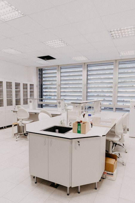 A state-of-the-art laboratory facility featuring advanced equipment and a clean, modern testing environment.”