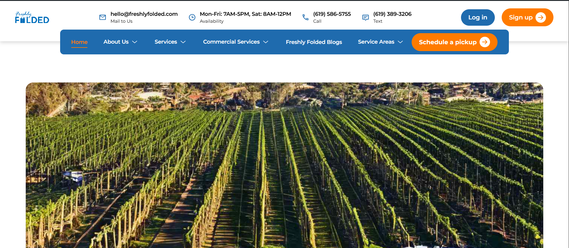 Experience the Best Laundry Pickup Near Fallbrook, CA – Guaranteed Freshness