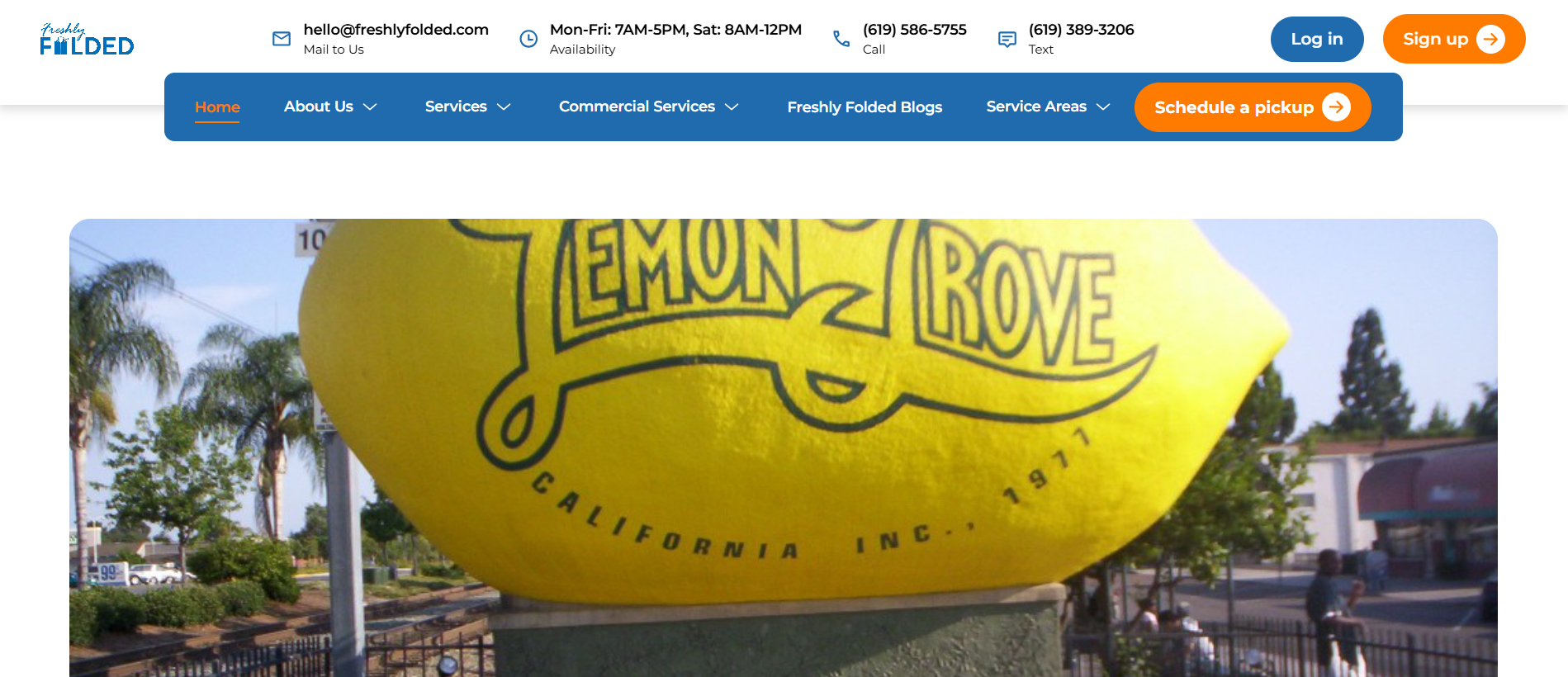 Experience the Best Laundry Service Near Lemon Groove – Guaranteed Cleanliness