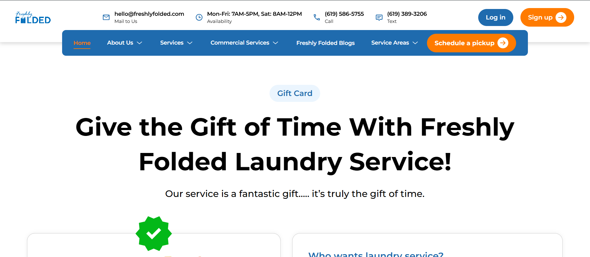 Gift Time and Ease with Freshly Folded Laundry Service