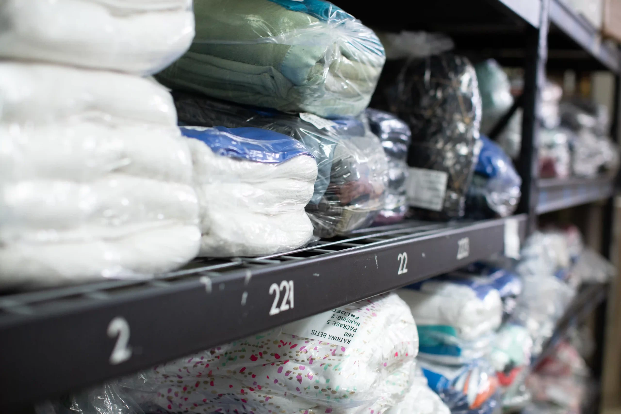 Carefully washed and packaged commercial AirBnB towel ready for delivery