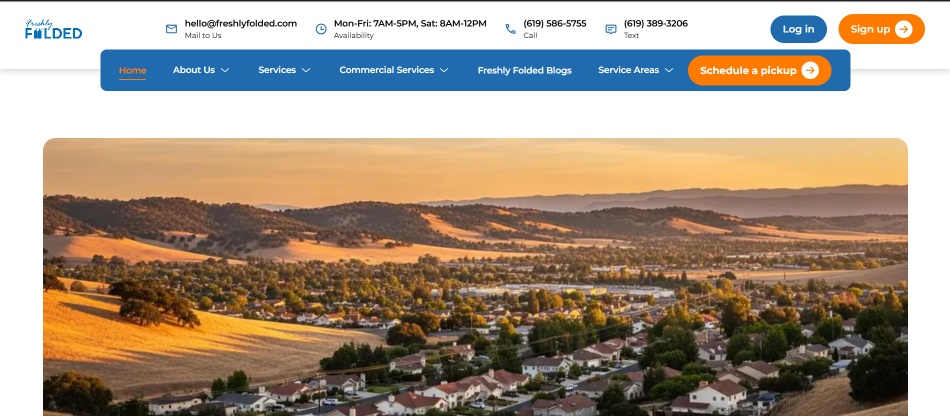 Laundry Pickup and Delivery in Ramona