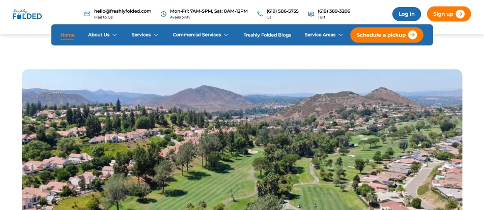 Laundry Pickup and Delivery in Rancho Bernardo