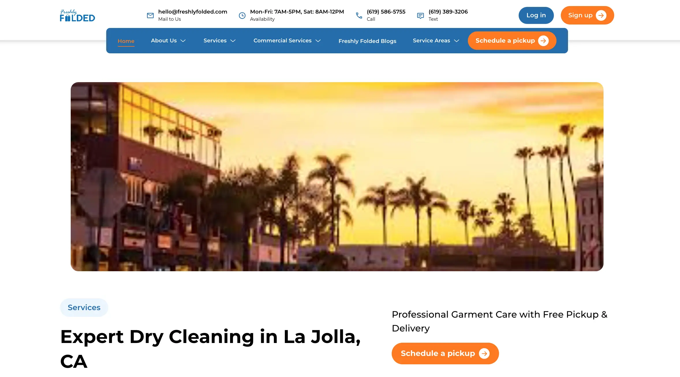 dry cleaning in La Jolla