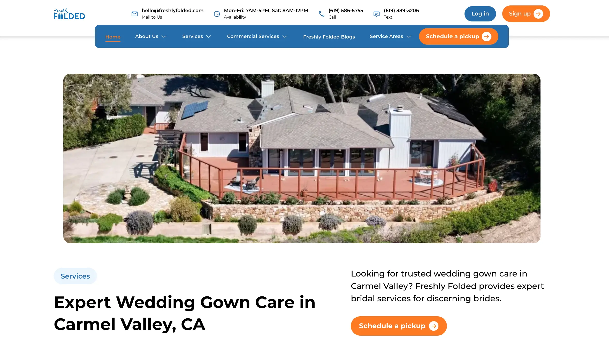 wedding gown care in Carmel Valley