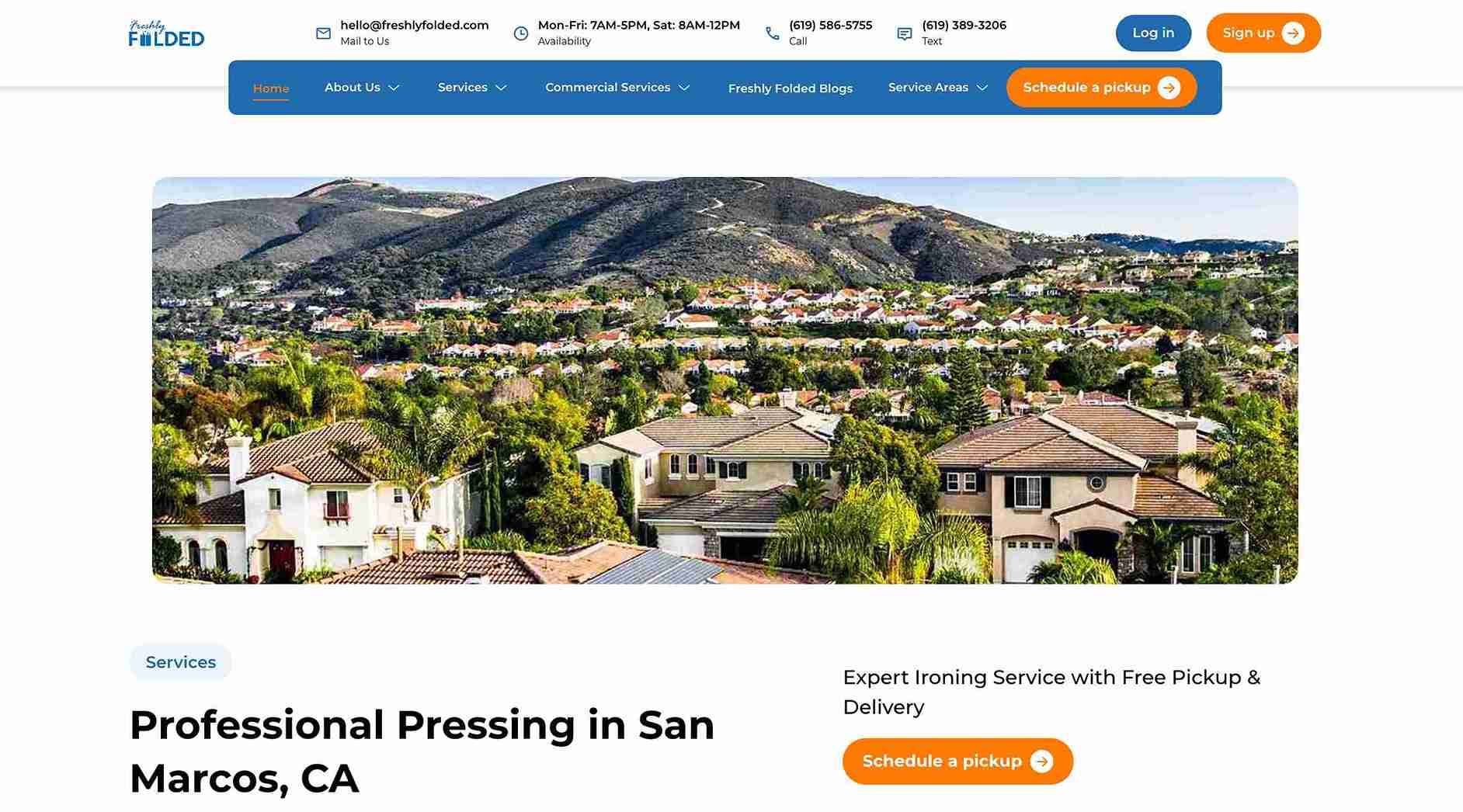 professional pressing in San Marcos