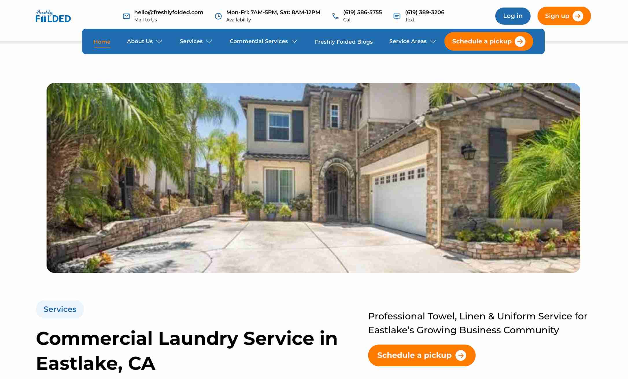 commercial laundry service in Eastlake
