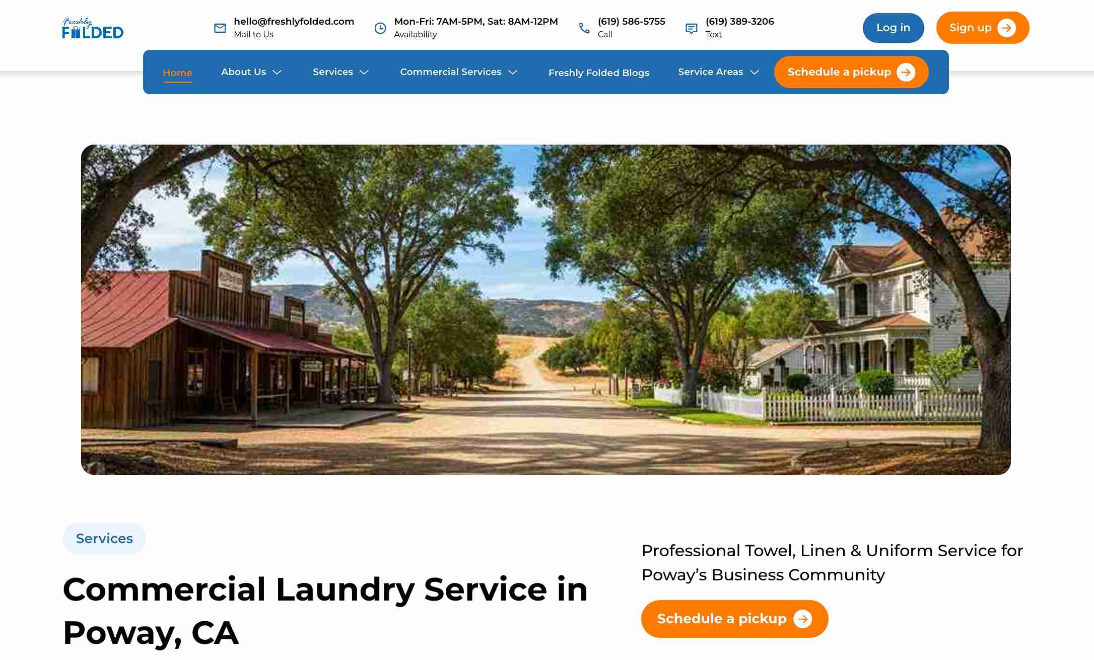 commercial laundry service in Poway