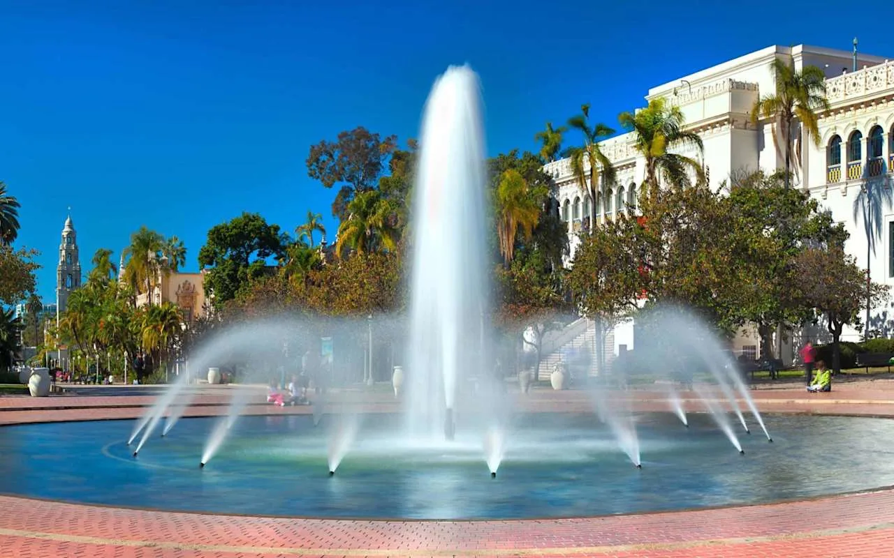 Wedding gown care in North Park - Water fountain in North Park