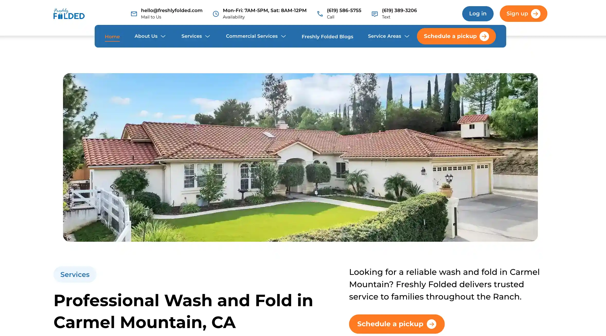 Wash and Fold in Carmel Mountain