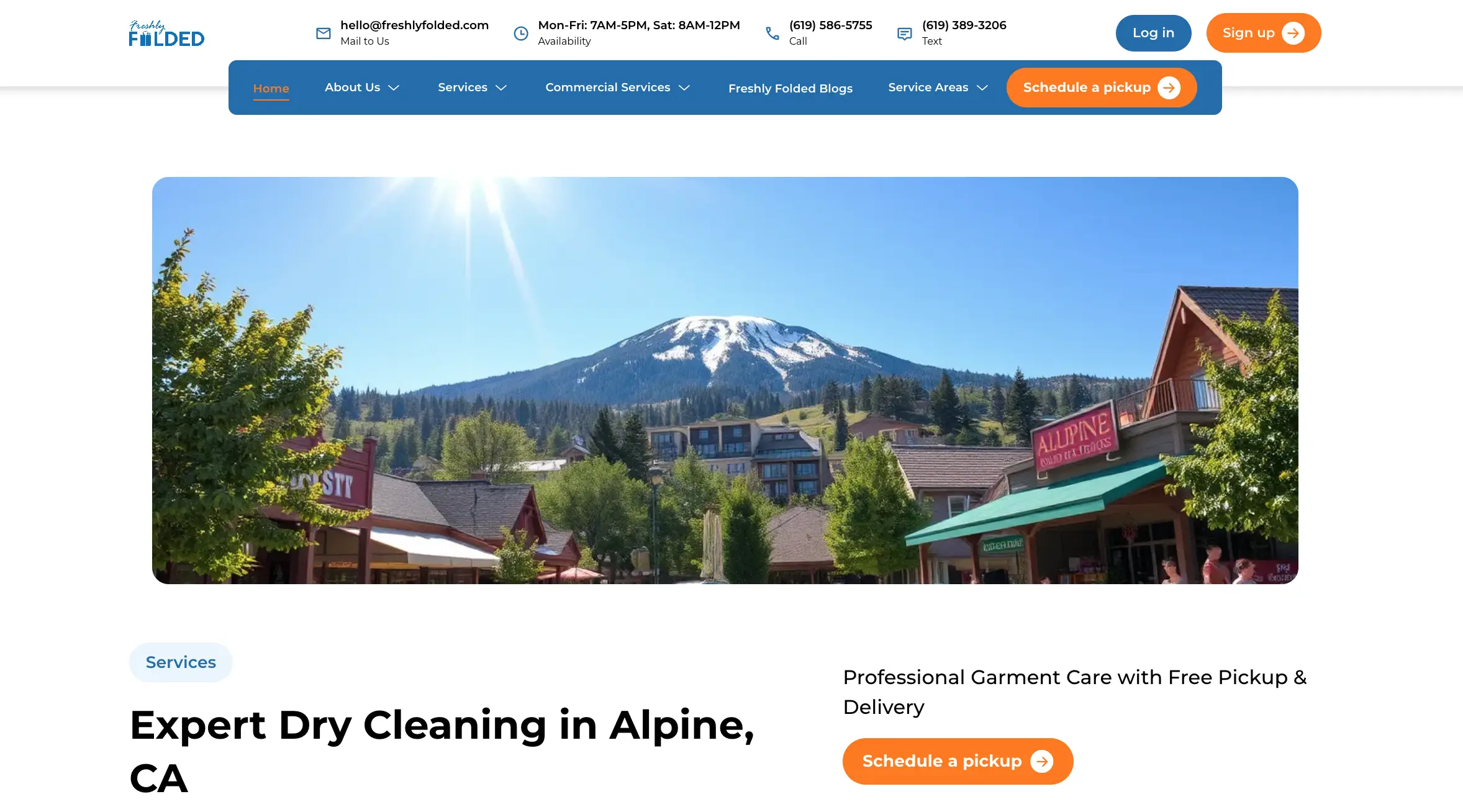 Dry Cleaning in Alpine, CA