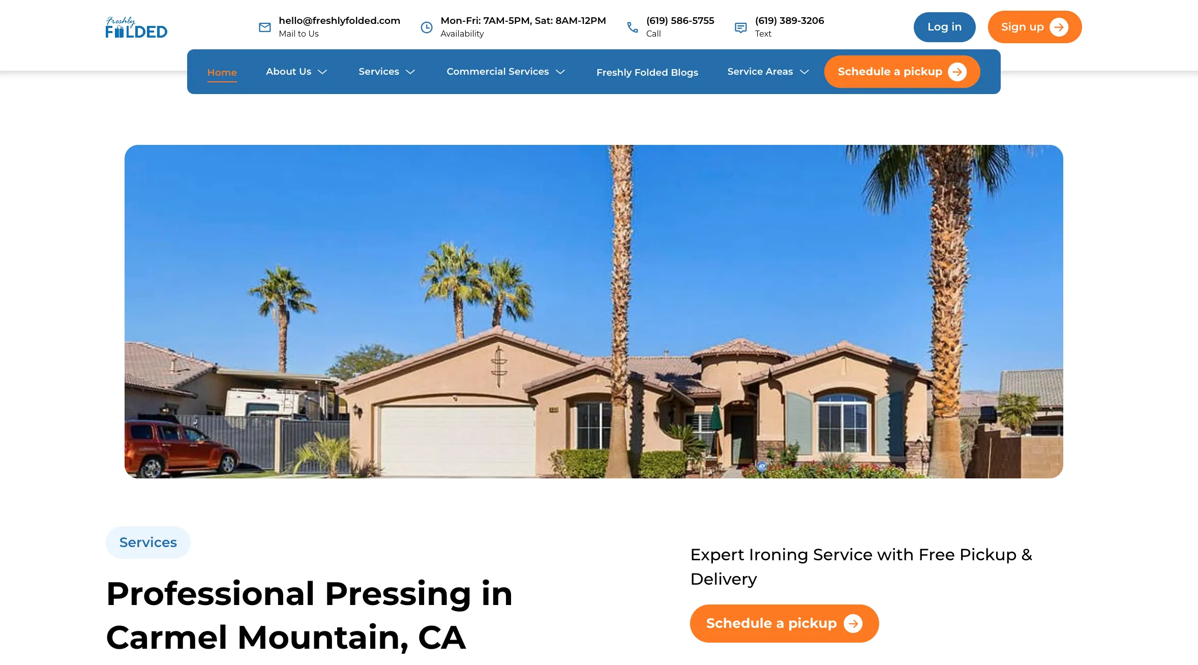 Professional Pressing in Carmel Mountain