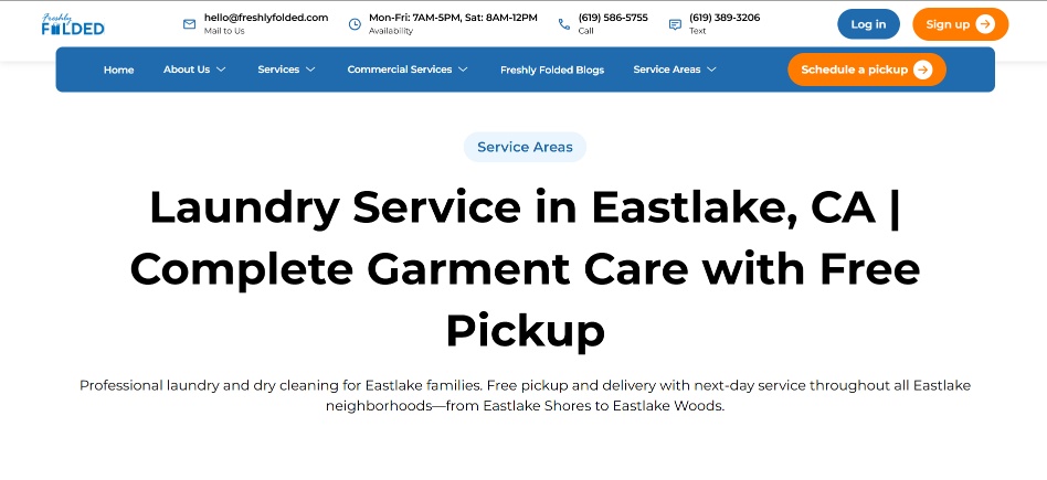 Laundry Service in Eastlake