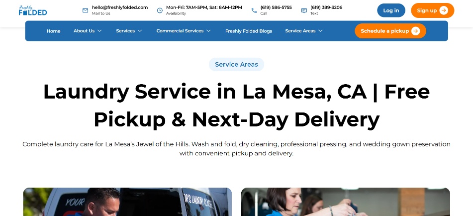 Laundry Service in La Mesa