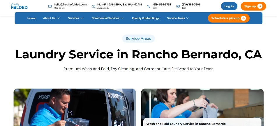 Laundry Service in Rancho Bernardo