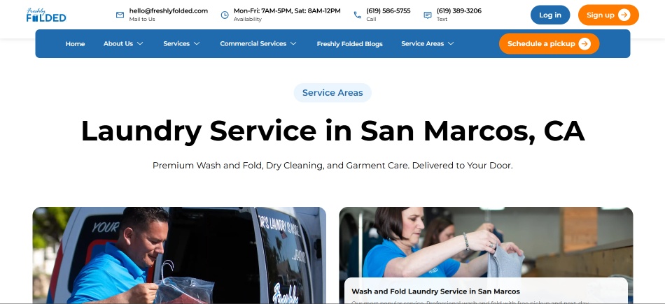 Laundry Service in San Marcos