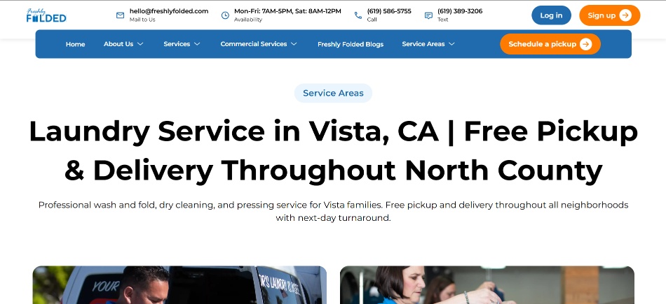 Laundry Service in Vista