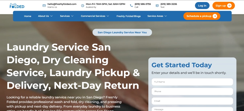 The Best Laundry Service in San Diego