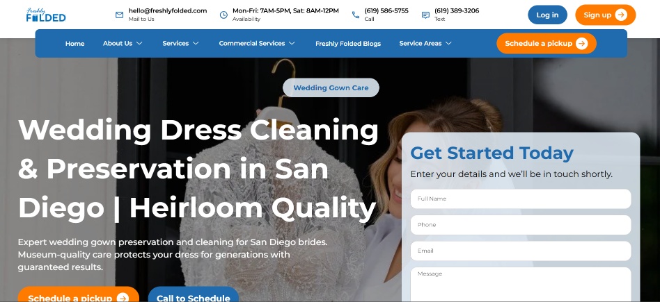 Wedding Gown Preservation San Diego