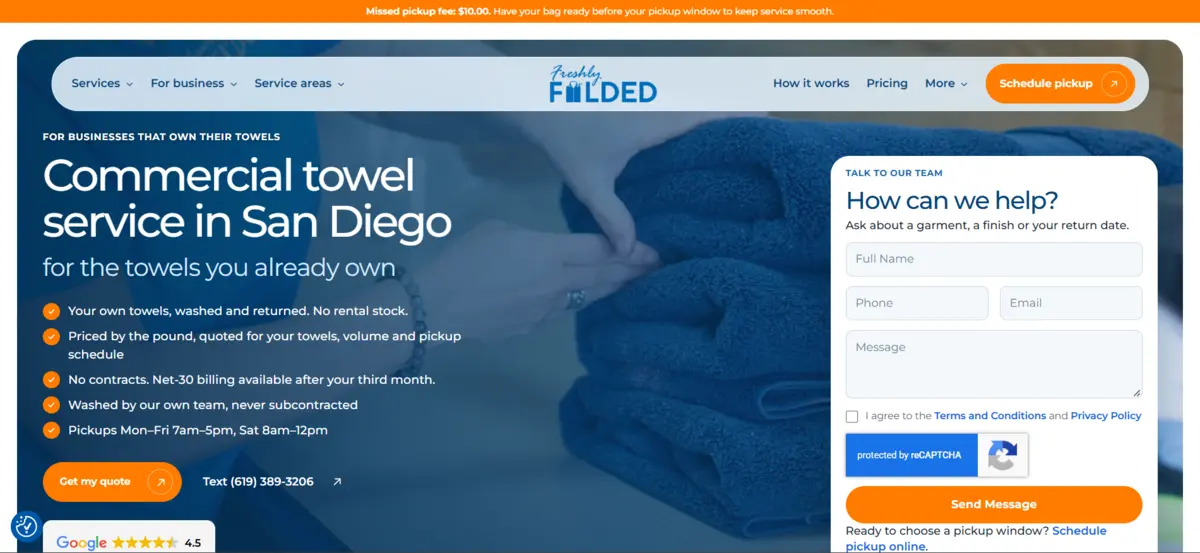 Commercial Towel Service in San Diego