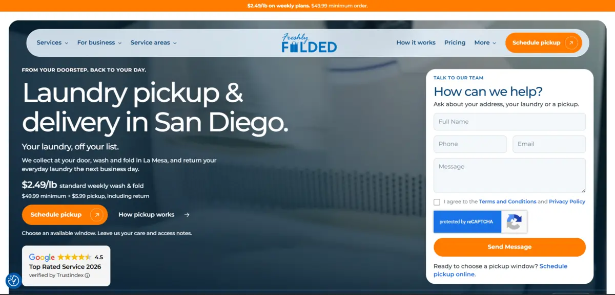 Laundry Pickup & Delivery