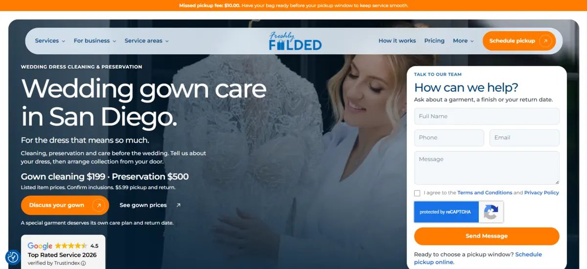 Wedding Gown Preservation San Diego